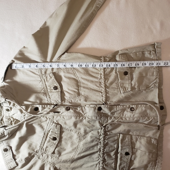 Khaki Hooded Spring Jacket - Picture 11 of 15